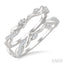 Twisted Diamond Insert Ring