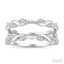 Twisted Diamond Insert Ring
