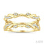 Twisted Diamond Insert Ring
