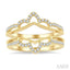 Chevron Diamond Insert Ring