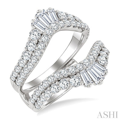 Baguette Diamond Insert Ring
