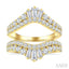 Baguette Diamond Insert Ring