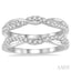 Twisted Diamond Insert Ring