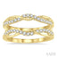 Twisted Diamond Insert Ring