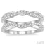 Twisted Diamond Insert Ring