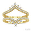 Chevron Diamond Insert Ring