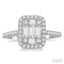 Halo Fusion Diamond Engagement Ring