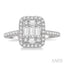 Halo Fusion Diamond Engagement Ring