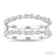 Baguette Diamond Insert Ring