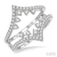 Chevron Diamond Insert Ring