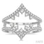 Chevron Diamond Insert Ring