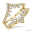 Chevron Diamond Insert Ring
