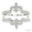 Fleur De Lis Diamond Insert Ring