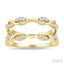 Twisted Diamond Insert Ring