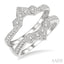 Chevron Diamond Insert Ring