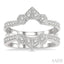 Chevron Diamond Insert Ring