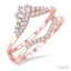 Chevron Baguette Diamond Insert Ring