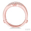 Chevron Baguette Diamond Insert Ring