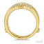 Chevron Baguette Diamond Insert Ring