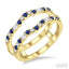 Gemstone & Diamond Insert Ring