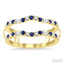 Gemstone & Diamond Insert Ring