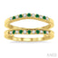 Gemstone & Diamond Insert Ring