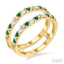 Gemstone & Diamond Insert Ring