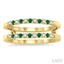 Gemstone & Diamond Insert Ring