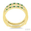 Gemstone & Diamond Insert Ring