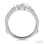 Chevron Baguette Diamond Insert Ring
