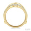 Chevron Baguette Diamond Insert Ring