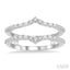 Chevron Baguette Diamond Insert Ring