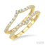 Chevron Baguette Diamond Insert Ring