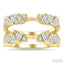 Zig-Zag Diamond Insert Ring