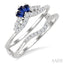 Gemstone & Diamond Insert Ring