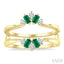 Gemstone & Diamond Insert Ring