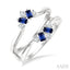 Gemstone & Diamond Insert Ring