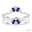 Gemstone & Diamond Insert Ring