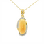 Ethiopian Opal & Diamond Pendant
