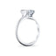 Emerald-cut Diamond Bezel Solitaire Engagement Ring