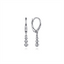 Diamond Drop Leverback Earrings
