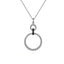 Bujukan Sterling Silver Black Spinel Circle Pendant