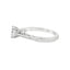 Round Diamond Scroll Engagement Ring