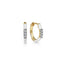 Diamond Huggie Hoop Earrings