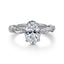 Oval Diamond Hidden Halo Engagement Ring
