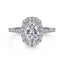 Oval Diamond Halo Engagement Ring