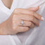 Oval Diamond Hidden Halo Engagement Ring