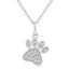 Petite Paw Print Diamond Pendant