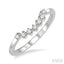 Curved Diamond Wedding Band