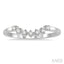 Curved Diamond Wedding Band